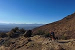 Mountain Biking on a Ridge