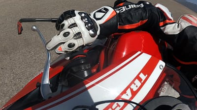 Motorcycle trail braking