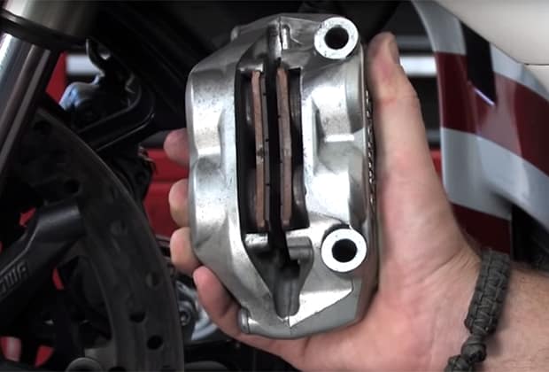 how to replace motorcycle brake pads